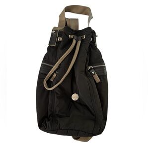 Kipling Rhett Puffer Nylon Black Bucket Sling Bag